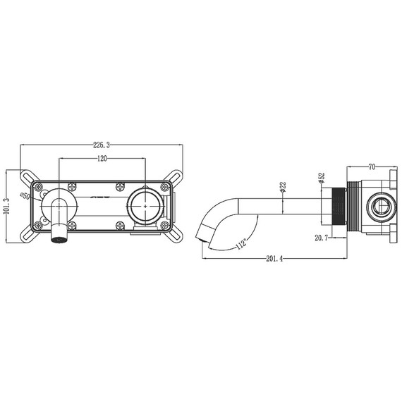 Смеситель для раковины Boheme Tech 158/2-SGM, оружейная сталь - 2 Смеситель для раковины Boheme Tech 158/2-SGM, оружейная сталь фото 2
