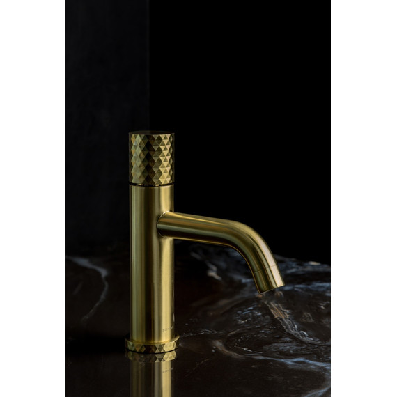 Смеситель для раковины Boheme Stick 121-MG, золото матовое фото 2