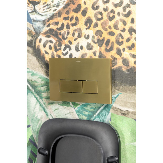 Кнопка смыва Boheme 669-MG, золото матовое фото 4