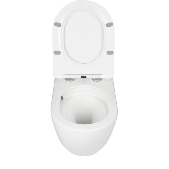 Инсталляция с подвесным безободковым унитазом AN Navi сиденье микролифт, крепление (система смыва Торнадо) фото 10