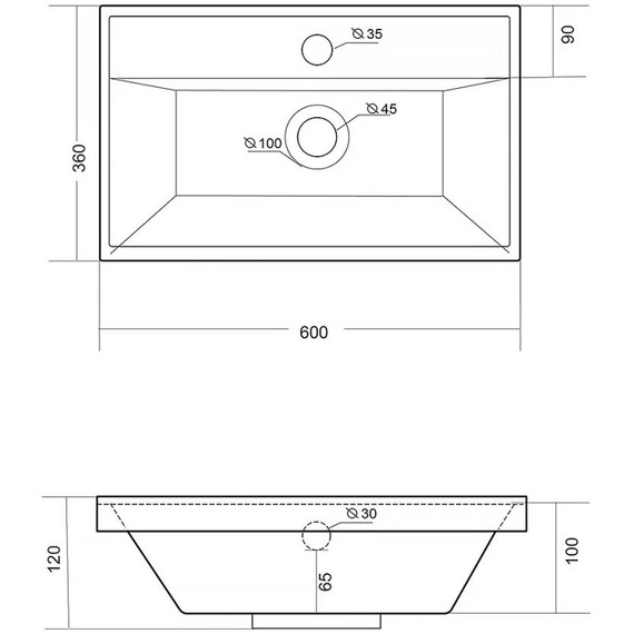 Тумба напольная с раковиной AN Сабина 60H 60 см, белый фото 10