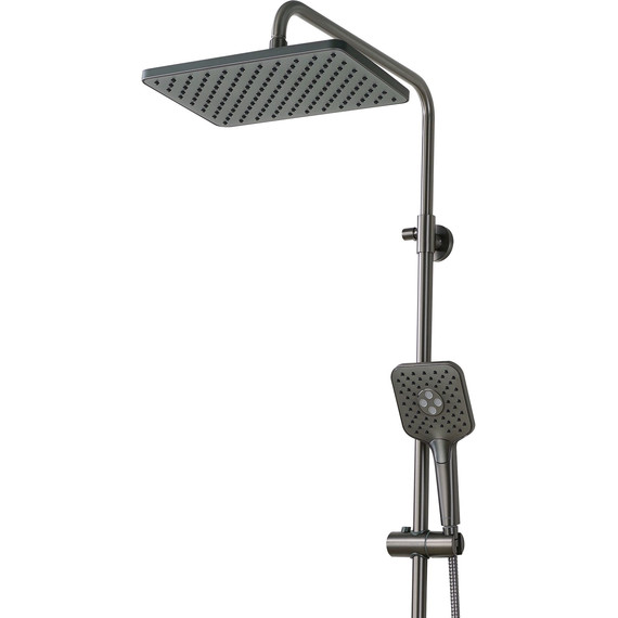 Душевая стойка Aquatek Ника AQ2840BGM, оружейная сталь - 2 Душевая стойка Aquatek Ника AQ2840BGM, оружейная сталь фото 2