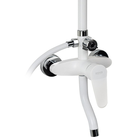Душевая стойка Brimix 3054, белый (материал абс пластик) - 2 Душевая стойка Brimix 3054, белый (материал абс пластик) фото 2
