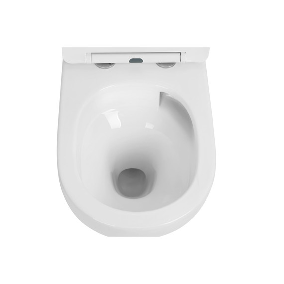 Унитаз подвесной безободковый Boheme Avva 973-SET-W с тонкой крышкой микролифт - 6 Унитаз подвесной безободковый Boheme Avva 973-SET-W с тонкой крышкой микролифт фото 6