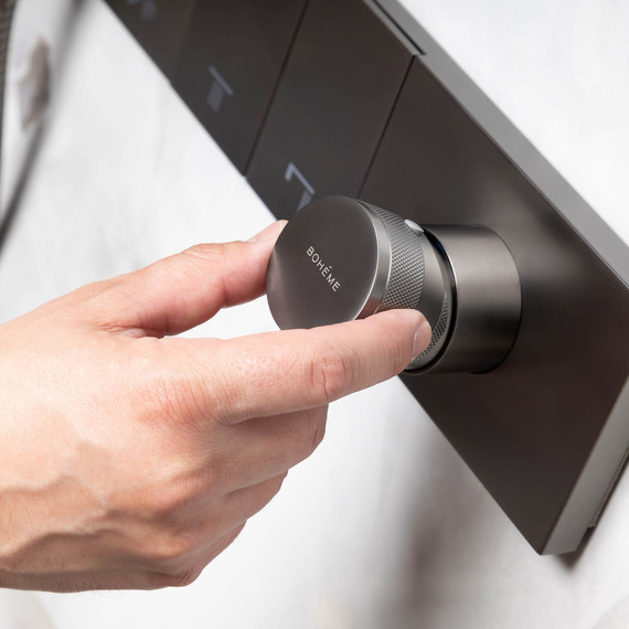 Душевая система для душа Boheme Zodiac 132-GM, графит фото 2