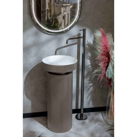 Смеситель для раковины Boheme Uno 107-SGM, графит глянцевый - 2 Смеситель для раковины Boheme Uno 107-SGM, графит глянцевый фото 2