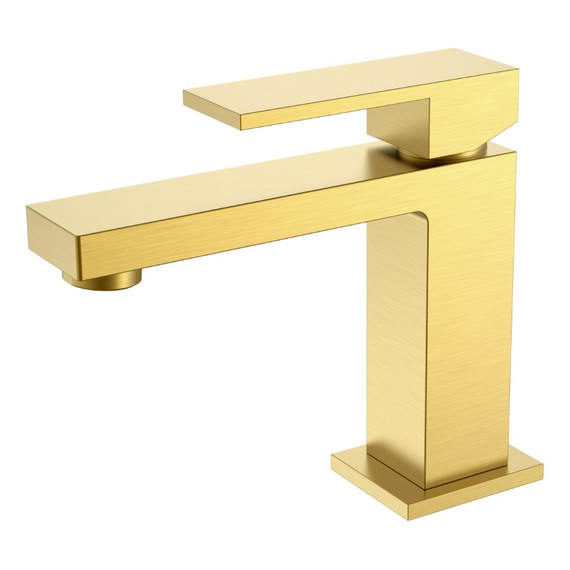 Смеситель для раковины Boheme Qubic 471-MG, золото матовое фото 