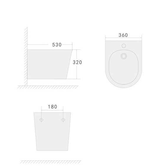 Биде подвесное Boheme Avva 973-W-BIDET - 2 Биде подвесное Boheme Avva 973-W-BIDET фото 2