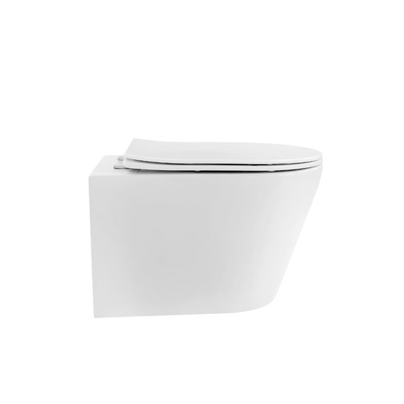 Унитаз подвесной безободковый Boheme Avva 973-SET-W с тонкой крышкой микролифт - 2 Унитаз подвесной безободковый Boheme Avva 973-SET-W с тонкой крышкой микролифт фото 2