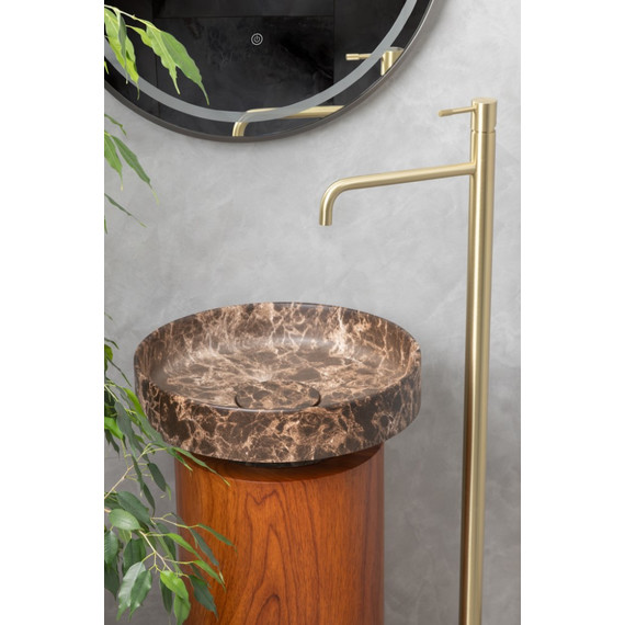 Смеситель для раковины Boheme Uno 107-MG, золото матовое - 2 Смеситель для раковины Boheme Uno 107-MG, золото матовое фото 2