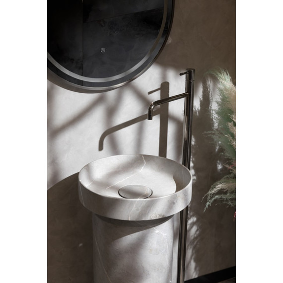 Смеситель для раковины Boheme Uno 107-SGM, графит глянцевый фото 3