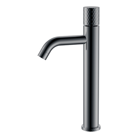 Смеситель для раковины высокий Boheme Stick 122-SGM, графит глянцевый -  Смеситель для раковины высокий Boheme Stick 122-SGM, графит глянцевый фото