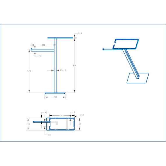 Стойка с полотенцедержателем и полкой Boheme 10952-G, цвет золото фото 4