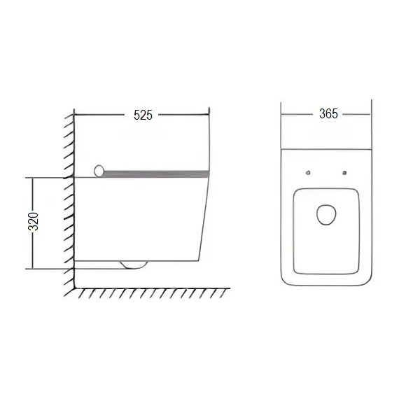 Унитаз подвесной безободковый Cerutti SPA Viola Aria Tornado 10583 с тонкой крышкой микролифт (система смыва Торнадо) фото 5
