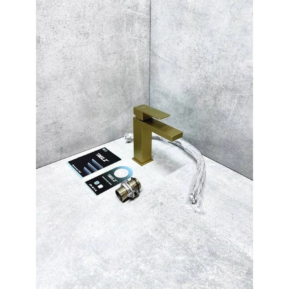 Смеситель для раковины Belz B10817-5, золото фото 6