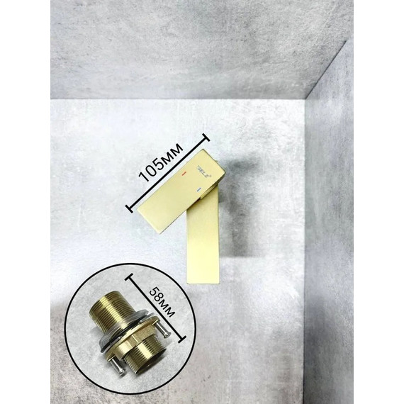 Смеситель для раковины Belz B10817-5, золото фото 5