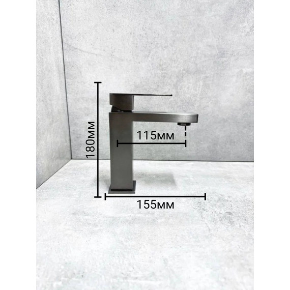 Смеситель для раковины Belz B10817-3, графит фото 3