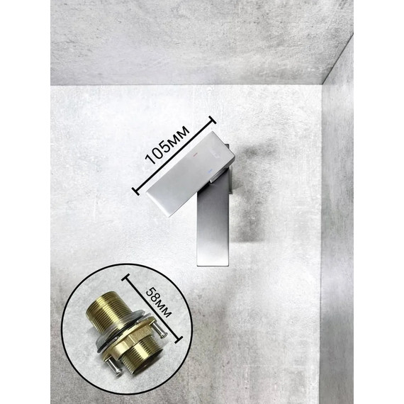 Смеситель для раковины Belz B10817-3, графит фото 5