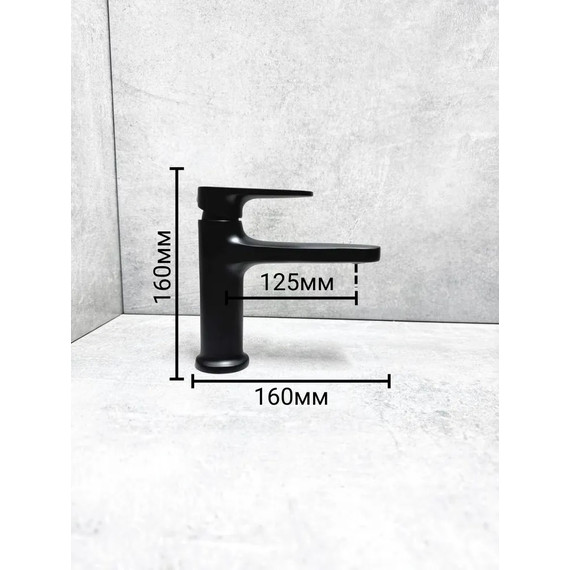 Смеситель для раковины Belz B10713-7, черный фото 2