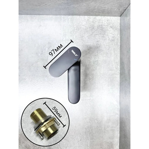 Смеситель для раковины Belz B10713-7, черный фото 4