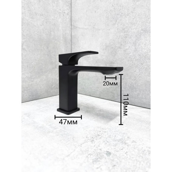 Смеситель для раковины BELZ B10709-7, чёрный фото 3