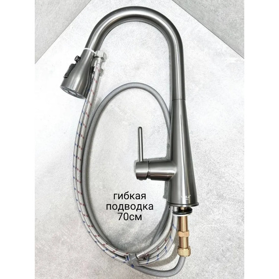 Смеситель для кухни BELZ B74816-3, графит фото 4