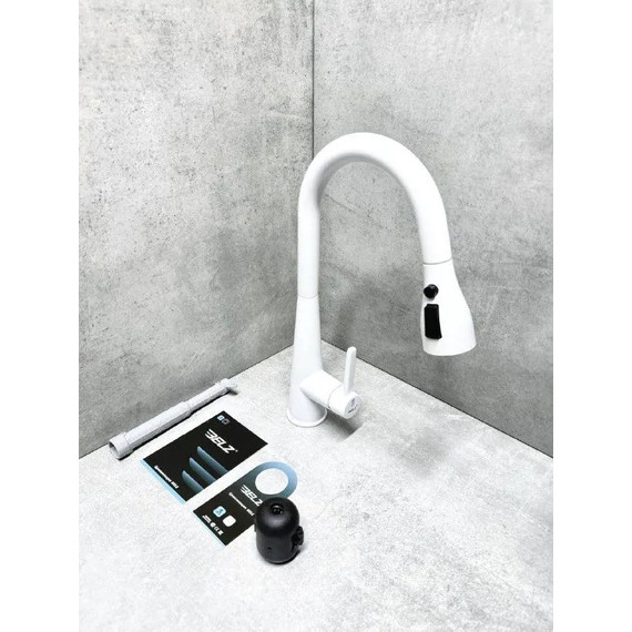 Смеситель для кухни BELZ B74816-8, белый фото 2