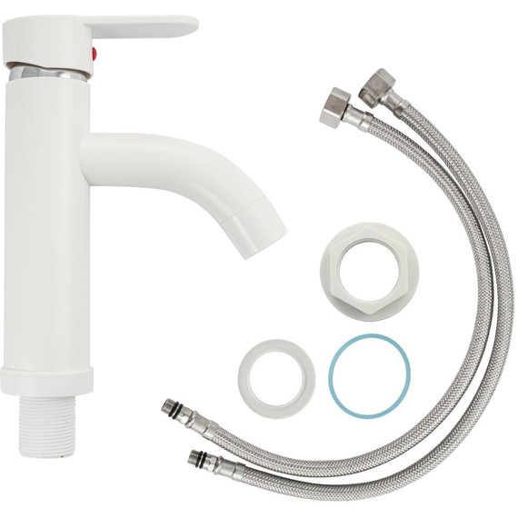 Смеситель для раковины Brimix 5993, белый (материал абс пластик) - 3 Смеситель для раковины Brimix 5993, белый (материал абс пластик) фото 3