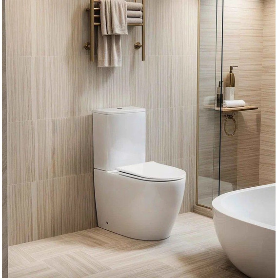 Унитаз-компакт безободковый Cerutti SPA Vince 10373 с тонкой крышкой микролифт (система смыва Торнадо) фото 4