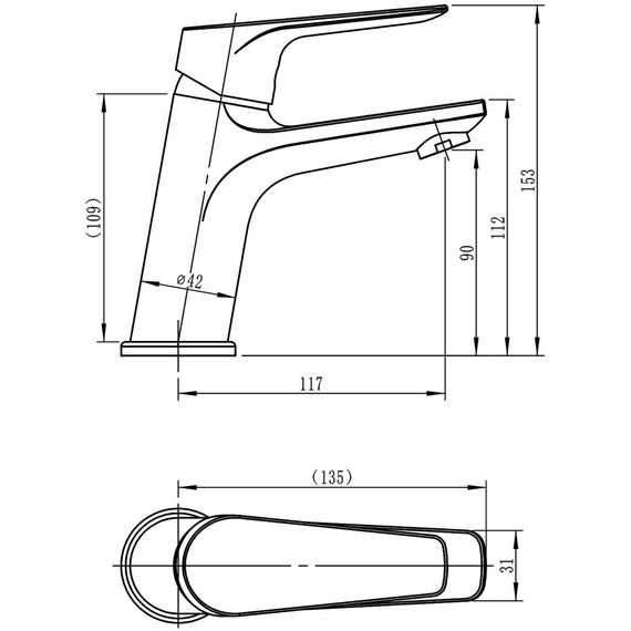Смеситель для раковины Loranto Gracia LR10128000 фото 3