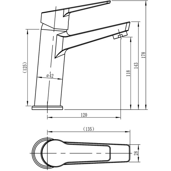 Смеситель для раковины Loranto Inessa LR10287000 фото 3