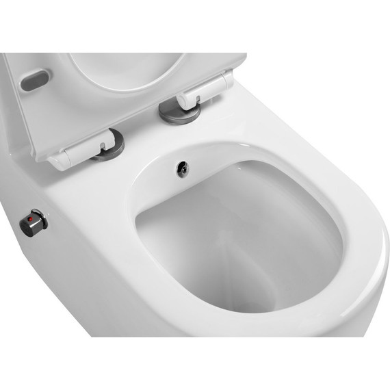 Унитаз-моноблок безободковый SantiLine SL-5011SM-BD с тонкой крышкой микролифт - 2 Унитаз-моноблок безободковый SantiLine SL-5011SM-BD с тонкой крышкой микролифт фото 2