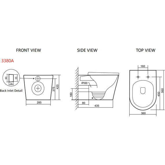Унитаз приставной безободковый SantiLine SL-5020T с тонкой крышкой микролифт (система смыва Торнадо) - 2 Унитаз приставной безободковый SantiLine SL-5020T с тонкой крышкой микролифт (система смыва Торнадо) фото 2