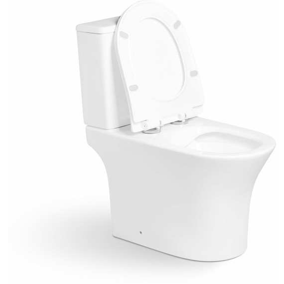 Унитаз-компакт SantiLine SL-5022 с тонкой крышкой микролифт фото 4