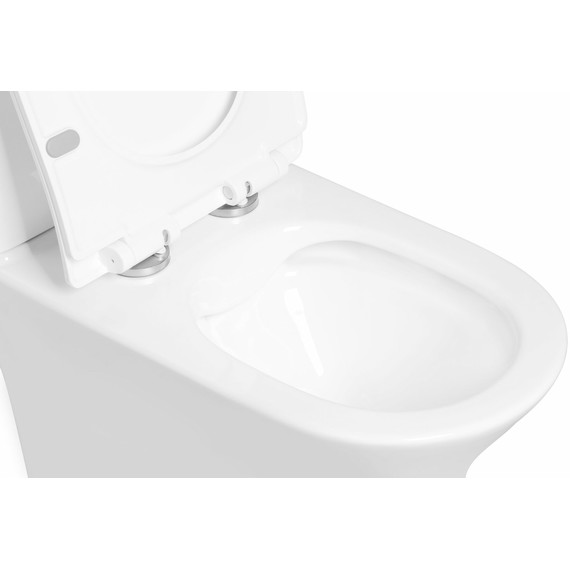 Унитаз-компакт SantiLine SL-5022 с тонкой крышкой микролифт фото 2