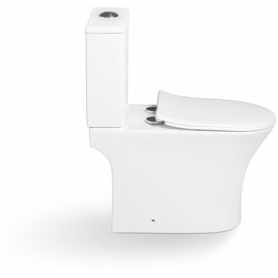 Унитаз-компакт SantiLine SL-5022 с тонкой крышкой микролифт фото 3