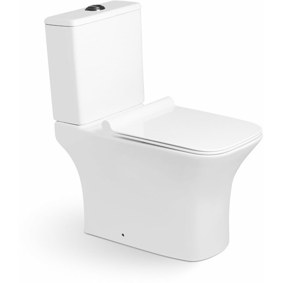 Унитаз-компакт SantiLine SL-5023 с тонкой крышкой микролифт фото 