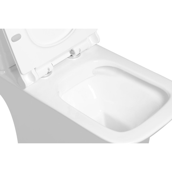 Унитаз-компакт SantiLine SL-5023 с тонкой крышкой микролифт фото 2