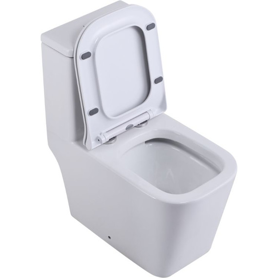 Унитаз-моноблок безободковый SantiLine SL-5024 с тонкой крышкой микролифт - 5 Унитаз-моноблок безободковый SantiLine SL-5024 с тонкой крышкой микролифт фото 5