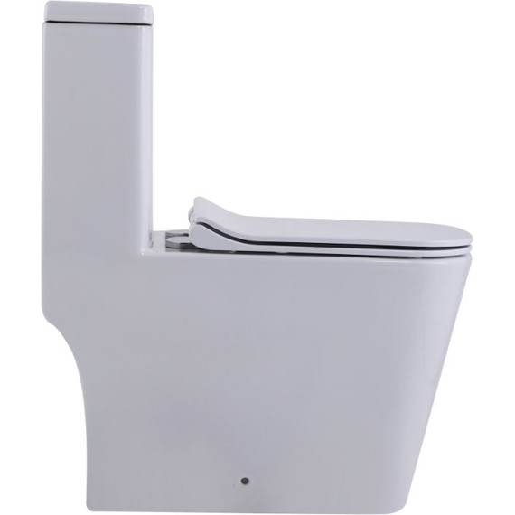 Унитаз-моноблок безободковый SantiLine SL-5024 с тонкой крышкой микролифт - 2 Унитаз-моноблок безободковый SantiLine SL-5024 с тонкой крышкой микролифт фото 2