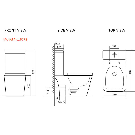 Унитаз-моноблок безободковый SantiLine SL-5024 с тонкой крышкой микролифт - 9 Унитаз-моноблок безободковый SantiLine SL-5024 с тонкой крышкой микролифт фото 9
