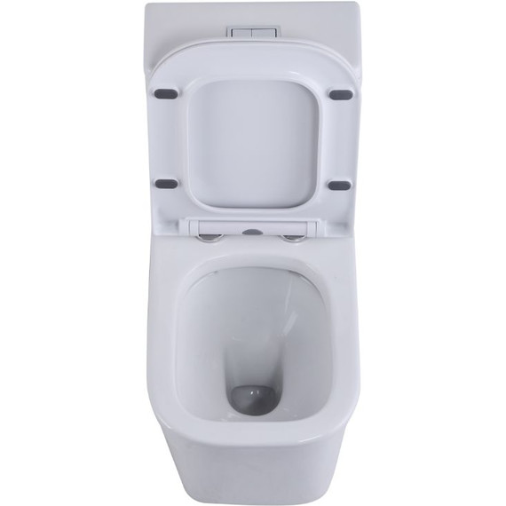 Унитаз-моноблок безободковый SantiLine SL-5024 с тонкой крышкой микролифт - 3 Унитаз-моноблок безободковый SantiLine SL-5024 с тонкой крышкой микролифт фото 3