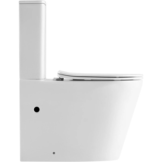 Унитаз-компакт безободковый SantiLine SL-5026 с тонкой крышкой микролифт (система смыва Торнадо) - 2 Унитаз-компакт безободковый SantiLine SL-5026 с тонкой крышкой микролифт (система смыва Торнадо) фото 2