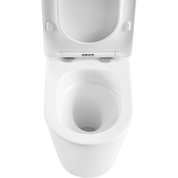 Унитаз-компакт безободковый SantiLine SL-5026 с тонкой крышкой микролифт (система смыва Торнадо) - 7 Унитаз-компакт безободковый SantiLine SL-5026 с тонкой крышкой микролифт (система смыва Торнадо) фото 7