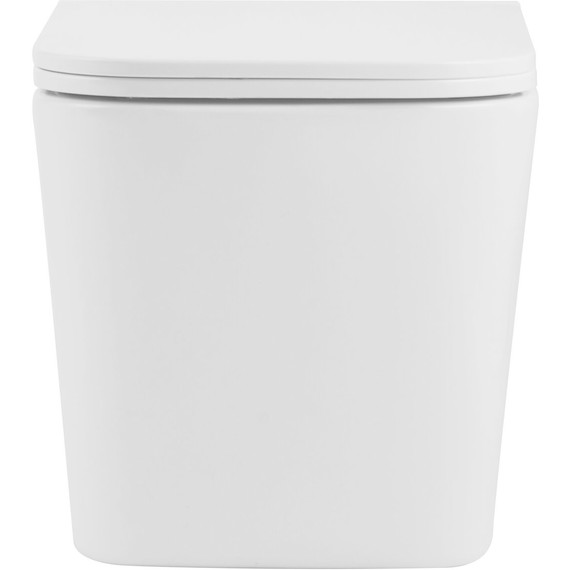 Унитаз подвесной безободковый SantiLine SL-5027 с тонкой крышкой микролифт (система смыва Торнадо) - 3 Унитаз подвесной безободковый SantiLine SL-5027 с тонкой крышкой микролифт (система смыва Торнадо) фото 3