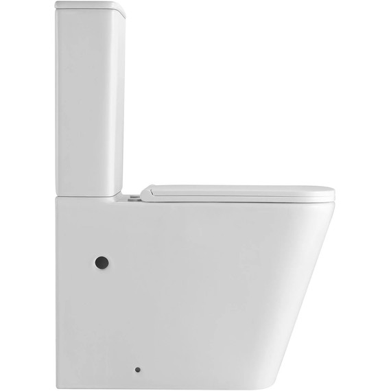 Унитаз-компакт безободковый SantiLine SL-5028 с тонкой крышкой микролифт (система смыва Торнадо) - 2 Унитаз-компакт безободковый SantiLine SL-5028 с тонкой крышкой микролифт (система смыва Торнадо) фото 2