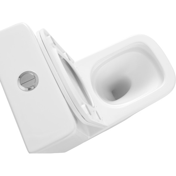 Унитаз-компакт безободковый SantiLine SL-5028 с тонкой крышкой микролифт (система смыва Торнадо) - 8 Унитаз-компакт безободковый SantiLine SL-5028 с тонкой крышкой микролифт (система смыва Торнадо) фото 8