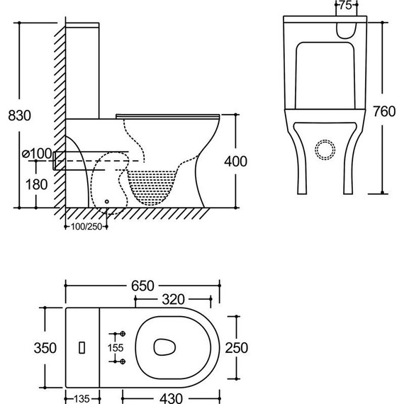 Унитаз-компакт безободковый SantiLine SL-5044 с тонкой крышкой микролифт (система смыва Торнадо) - 2 Унитаз-компакт безободковый SantiLine SL-5044 с тонкой крышкой микролифт (система смыва Торнадо) фото 2