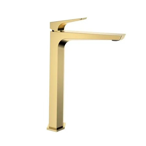 Смеситель для раковины высокий Haiba HB11726-5, золото фото 