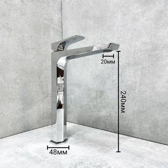 Смеситель для раковины высокий Haiba HB11726 - 5 Смеситель для раковины высокий Haiba HB11726 фото 5